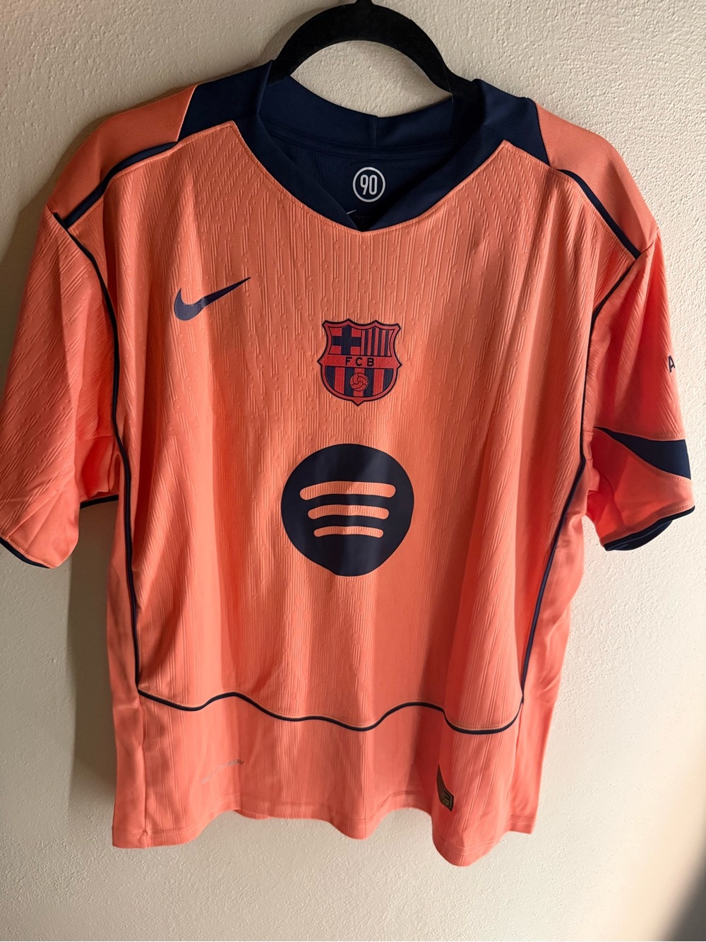 Nike Coral Orange FC Barcelona Jersey #10 Lamine Yamal
